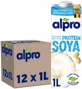 Alpro Boisson végétale au soja Original - Sans lactose et sans gluten - 12 x 1 L