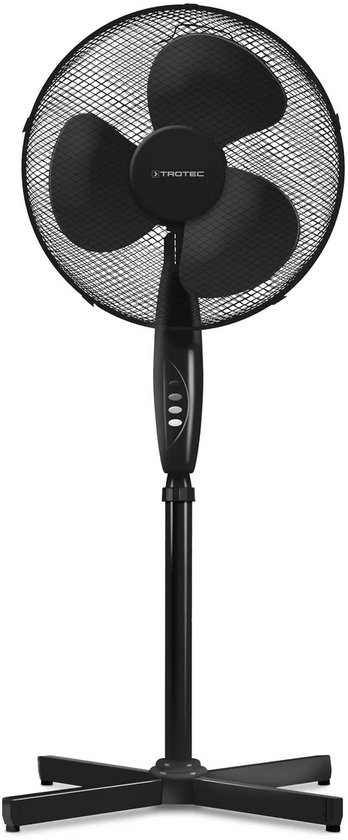 Statiefventilator Trotec TVE 18 S – 50W, 3 snelheden, 40 cm waaier, verstelbaar, stil, zwart
