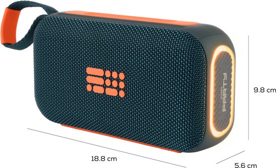 BIGBEN PARTY - PARTY SPEAKER BLUETOOTH SPORT - BLAUW / ORANJE van Bigben — afbeelding 3