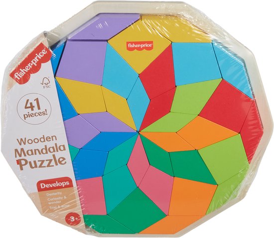 Fisher-Price Geometrische Houten Mandala - Puzzel