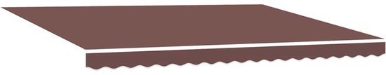 vidaXL - Auvent - automatique - extensible - avec - LED - 450x300 - cm - marron
