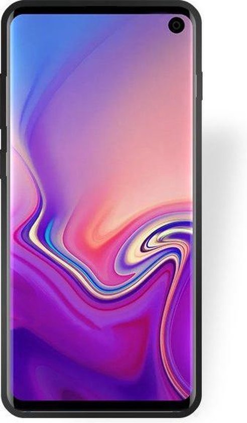 HB Hoesje Geschikt voor Samsung Galaxy S10E - Siliconen Back Cover - Zwart