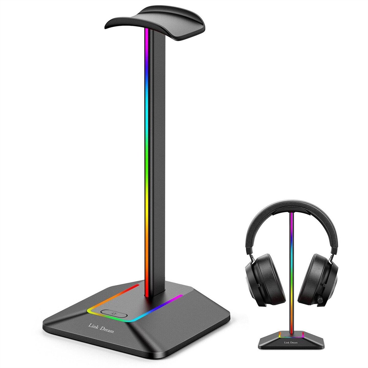 Gaming Headset Stand – Aluminium Koptelefoonhouder met USB-Hub & Personaliseerbare RGB Verlichting voor Gaming Setup