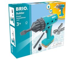 BRIO Builder - 34600 Elektrische schroevendraaier | Educatief rollenspel- & bouwspeelgoed voor kinderen vanaf 3 jaar