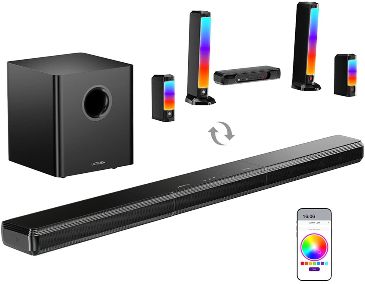Apollo S90 Soundbar Draadloze Speaker met 9.1 Kanaals Geluid - Apollo - €1.376,99