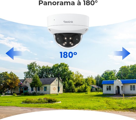 Reolink 16MP UHD IK10-vandalismebestendige PoE camera met 180° panorama Bewegingsvolging - Duo 3V PoE van Merkloos — afbeelding 2