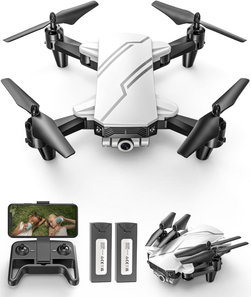 Thuys – Drone Kind – Drone Voor Kinderen – Kinder Drone – 18cm x 14cm x 10cm – Zilver