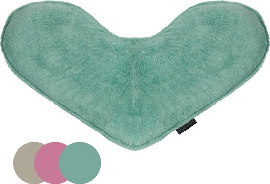 COHOSO® Verzwaringskussen - 3kg – Verzwaard Warmtekussen & Coldpack – Hartvorm – Verzwaringsknuffel Volwassenen & Kind – Lijnzaad – Bamboe + Katoen – Nek en Schoot kussen