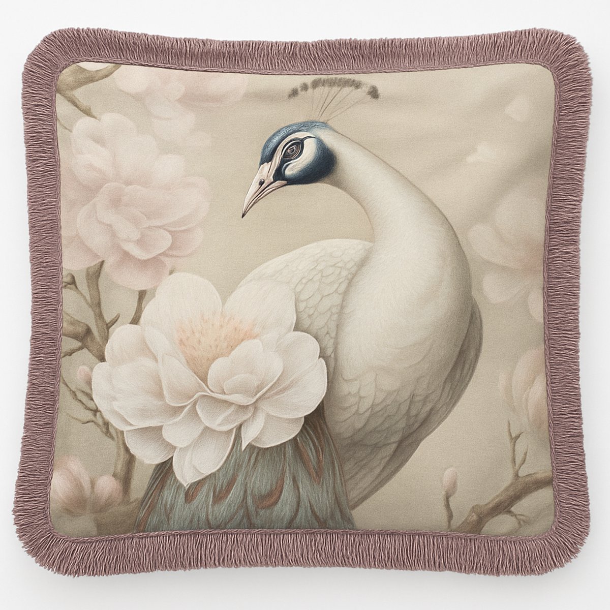 Luxe Kussensloop - kussenhoes - Sierkussenhoes - hoes voor sierkussens met Volants – 45x45 cm – Zwaan - Fluweelzacht, Kleurrijk & Stijlvol - De Groen Home