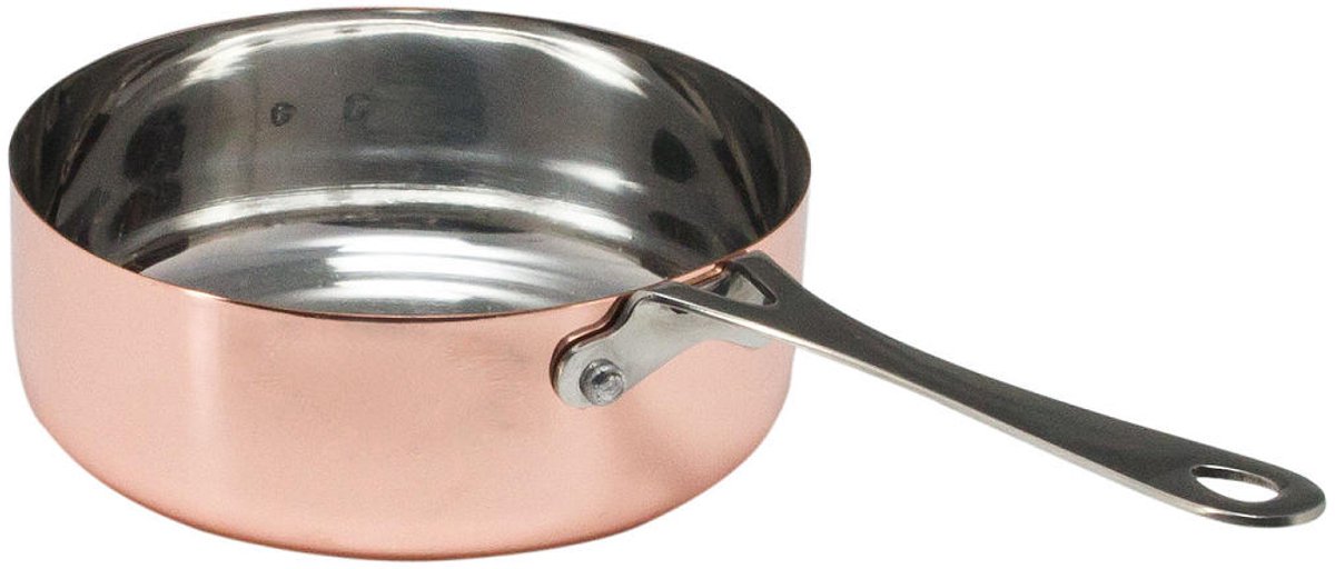 Sauspannetje koper 350ml - Kookpan voor saus en koken - koper.