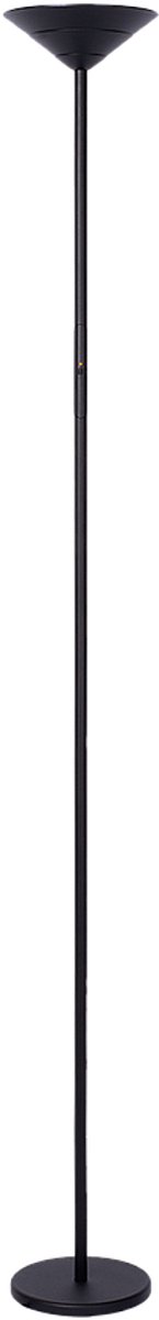 Atmooz BRYCE – Vloerlamp – Staande uplight lamp – 160 cm hoog – Zwart metaal – Geïntegreerde LED – Dimbaar – Retro design