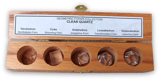 Geometrie Setje van Bergkristal