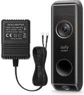 eufy Security Video Deurbel Dual 2 Pro +Hoogwaardige AC/AC Adapter – met 6 meter kabel– Video Doorbell- 2K HD – Dubbele Camera's – Pakketdetectie – Gezichtsherkenning – Batterijgevoed