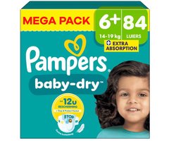 Pampers - Baby Dry - Maat 6+ - Mega Pack - 84 luiers - 14/19KG
