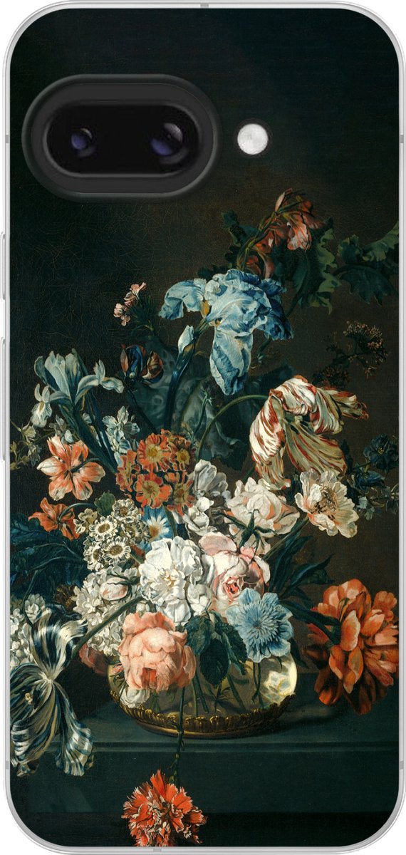 Telefoonhoesje Geschikt voor Google Pixel 9A hoesje - Stilleven met bloemen - Oude meesters - Kunst - Siliconen Telefoonhoesje Telefoonhoesje