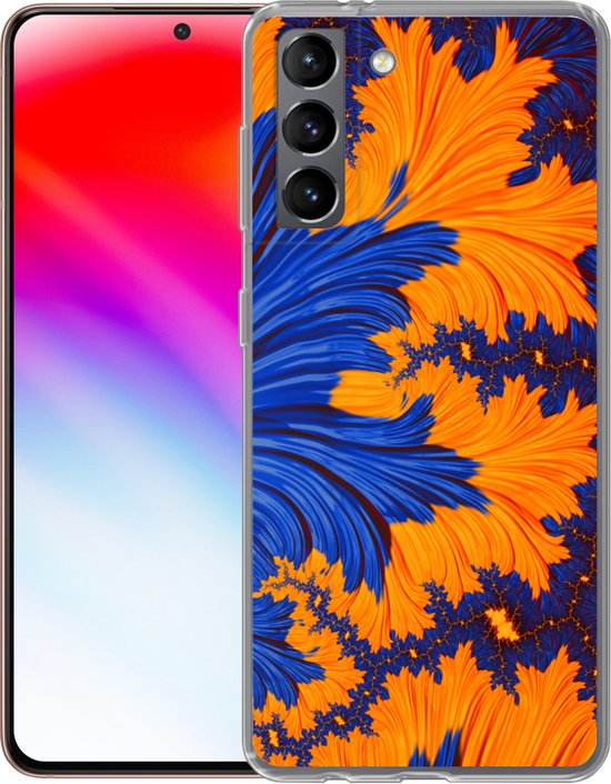 Coque Samsung Galaxy S21 - Feuilles - Art - Psychédélique - Siliconen