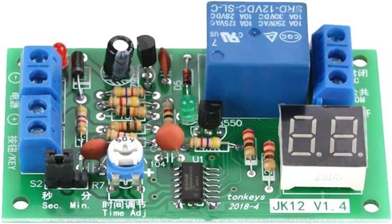 Timer 12 V, timer 12 V, switch module, timer, LED display, DC12 V ...
