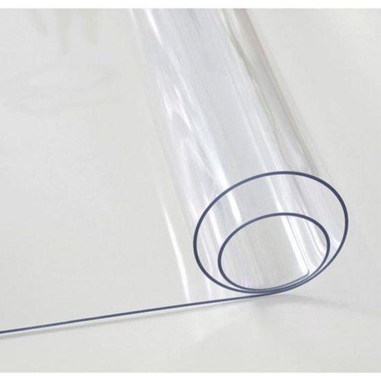 1,5 mm dik 60 x 120 cm transparante plastic tafelbeschermer