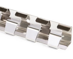 Rubbermagazijn - Rails voor PVC strokengordijn - 1200mm - tochtdeuren