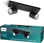 Philips Runner opbouwspot - 2-lichts - zwart