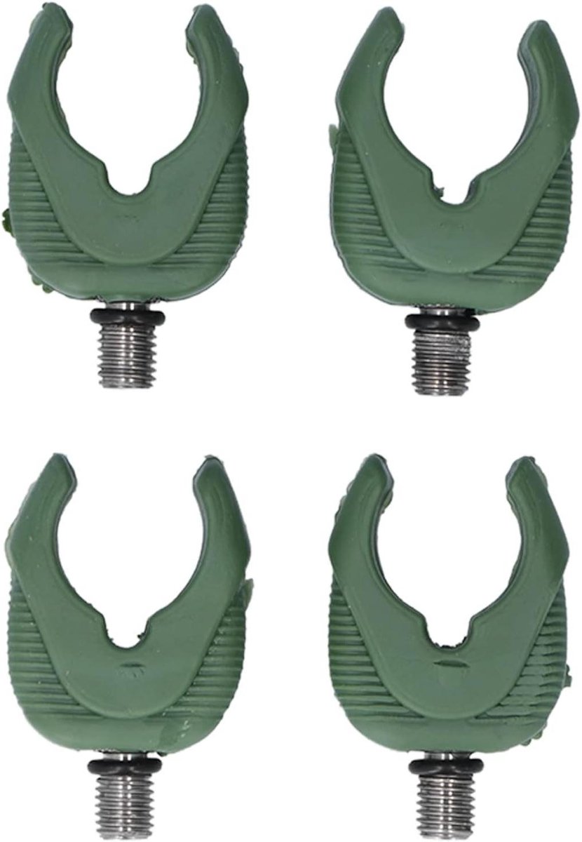 Allecto Plus - Karper Hengel Rest Set van 4 Stuks met Silicagel Grips - M3/8 Draadvangst en Hengelhouder