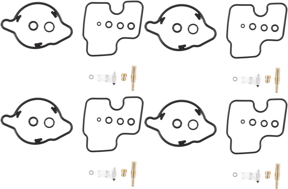 Allecto Plus - Carburetor Repair Kit 56Pcs voor Motorfietsen - Staal Rubber Hoogwaardige Vervanging - CBR600F2 1991 1992 1993 1994