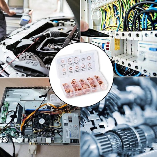 Koperen afdichtingen DIN 7603 vorm C 10 x 14 x 1,5 stuks Aantal 20 Afdichtringen Vulring Koper Gevulde Ring Afdichting