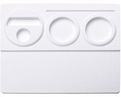 Normcore Siliconen Tamper Mat V2 - Witte Tamper Mat van Premium Siliconen - Tamper Station - Antislip Siliconen Mat - Koffie Tamper Mat Espresso Tamper Mat voor Portafilter