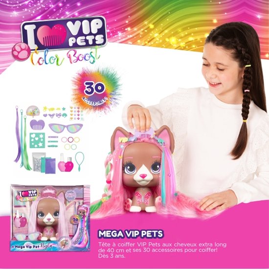Buste IMC Toys - Mega Vip Pets Nyla (22 cm) - Hond van IMC Toys — afbeelding 5