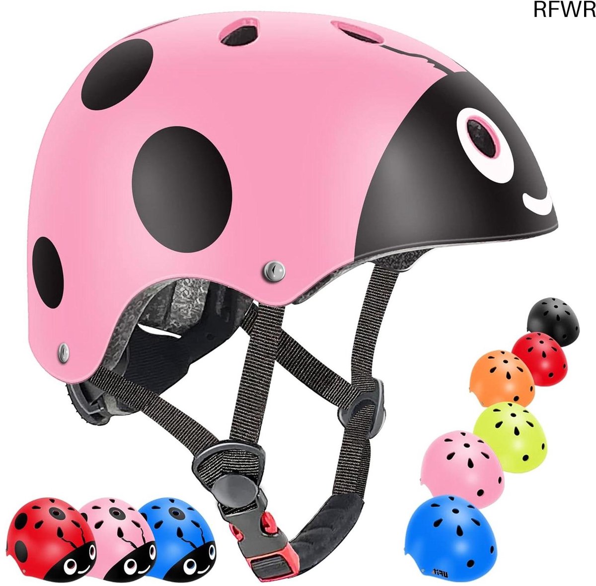 RFWR® Verstelbare Kinderhelm voor Roller, Scooter, Skateboard en Fiets - Veilig en Comfortabel voor 3-8 Jaar Oud
