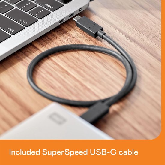 RFWR® 4TB Draagbare HDD voor Mac met USB-C, Back-up en Wachtwoordbeveiliging van Merkloos — afbeelding 2