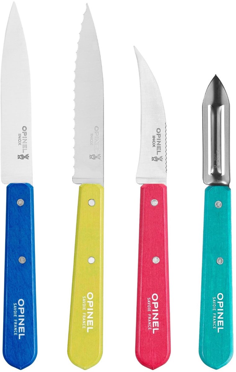 Opinel Les Essentiels Pop80 4-delig keukenset