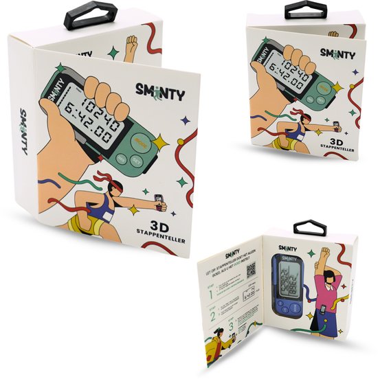Sminty® Stappenteller Broekzak Roze – Activity Tracker - Stappentellers ...
