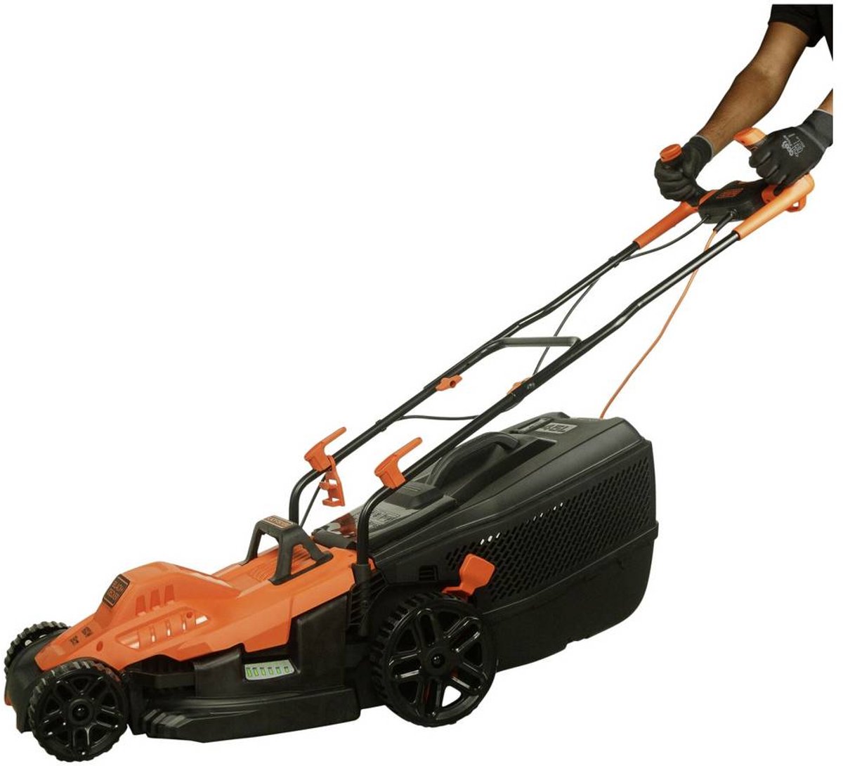 Afbeelding 3 van BLACK+DECKER BEMW471BH Grasmaaier - 38cm - 1600W - Fietsbeugel