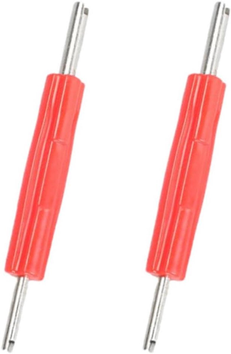 Allecto Plus - 2-Zijdige Ventieltrekker voor Bandenventielen - Bandenventielverwijderaar - Bandenventieltrekker - Kern-verwijderaar - 2 Stuks - Handig Gereedschap voor Auto's - Bandenventiel Onderhoud