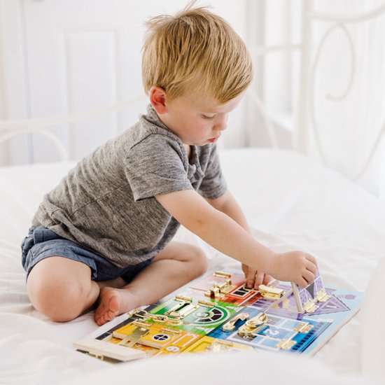 Melissa & Doug - Houten activiteitenbord - Sloten en grendels van Melissa & Doug — afbeelding 2