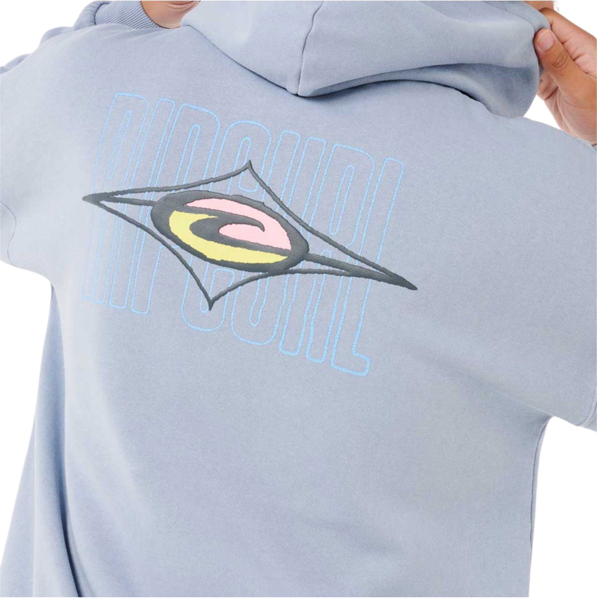 2025 Rip Curl Heren Raw Energy Hoodie - Ice Blue