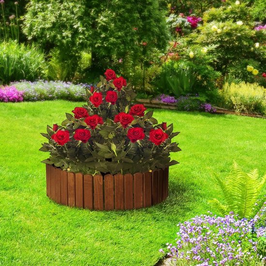 Cortenstaal Borderrand tuin rand 24 x 106 cm - Bundel 10 stuks