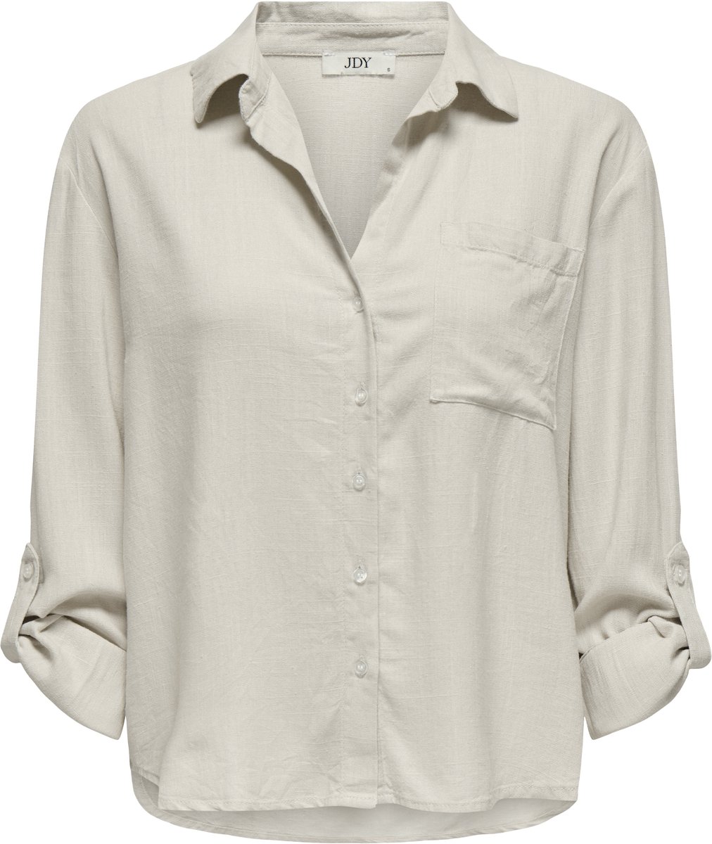 JDY - JDYCAYA LINEN LOOSE L/S SHIRT WVN NOOS Dames Blouse