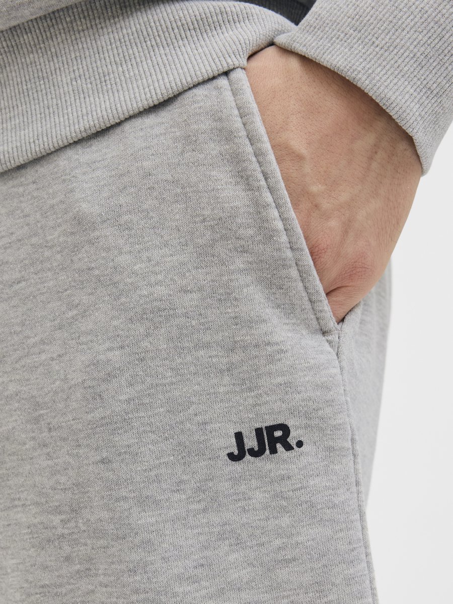 JJ REBEL JREBGORM REG REBEL LOGO SWEAT SHORTS SN Heren Trackshort - Light Grey Melange — afbeelding 5
