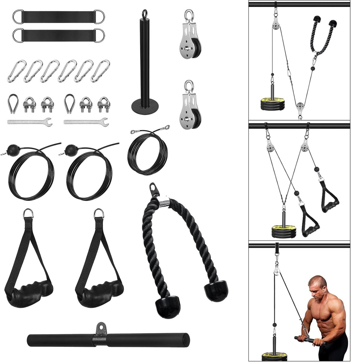 MKSS® Fitness Kabelsysteem - Home Gym - Fitness