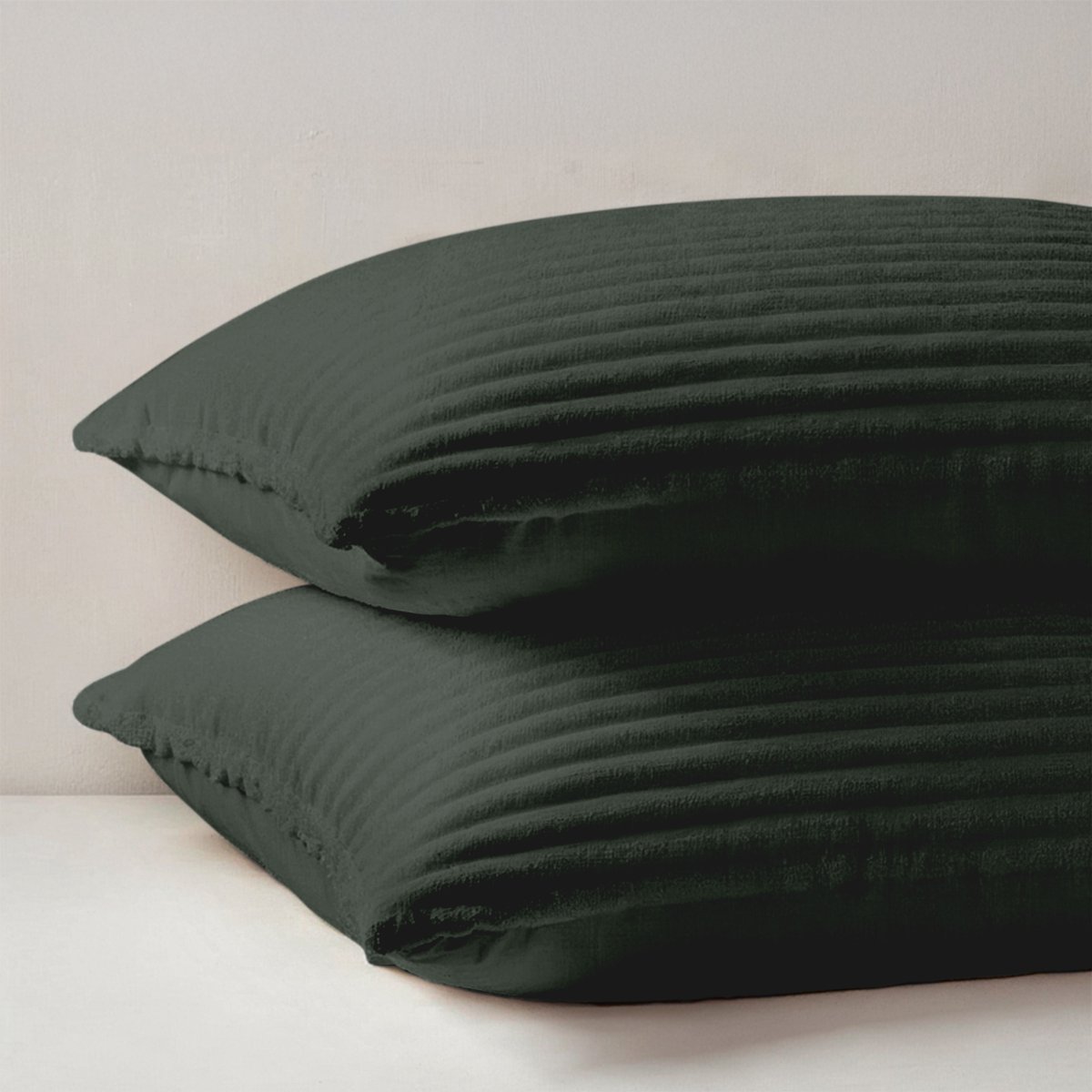 Zydante® Dekbedovertrek Teddy Rib - 140x220 cm - Garden - met 1 kussensloop