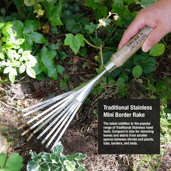 Spear & Jackson Traditioneel Mini-handhark - Roestvrijstaal - Ergonomisch - Compact van Merkloos	 — afbeelding 5