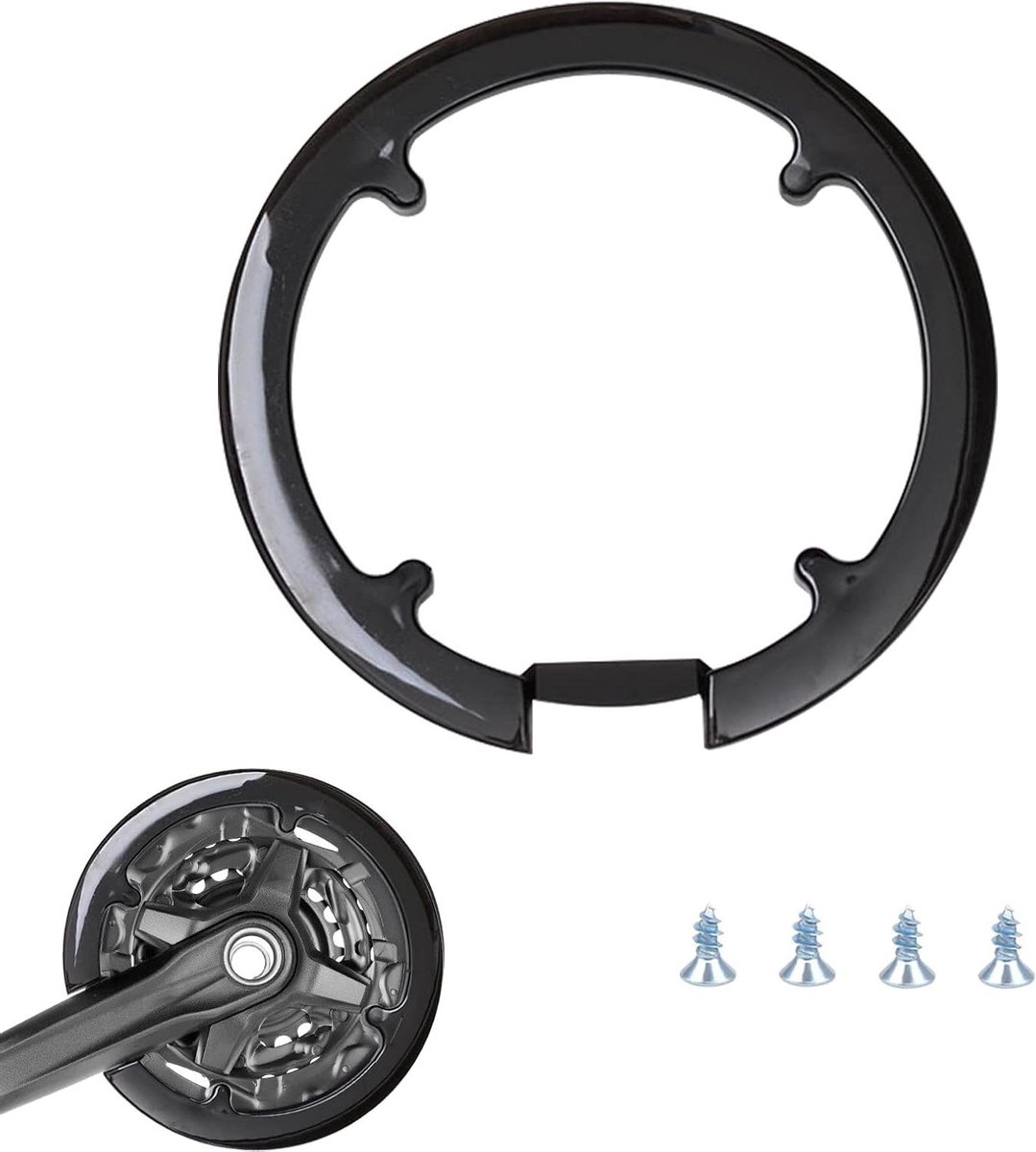Allecto Plus - Fiets Kettingwielhoes Kunststof 8 Gaten voor 42 44 Tanden Fiets Mountainbike Zwart