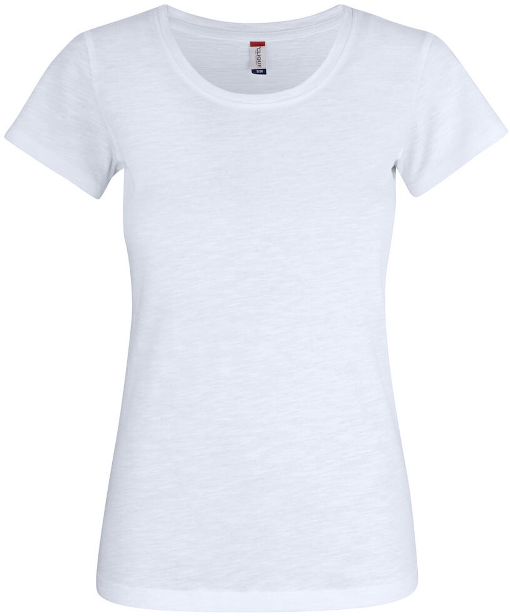 Clique Slub-T Women 029353 - Wit - XS