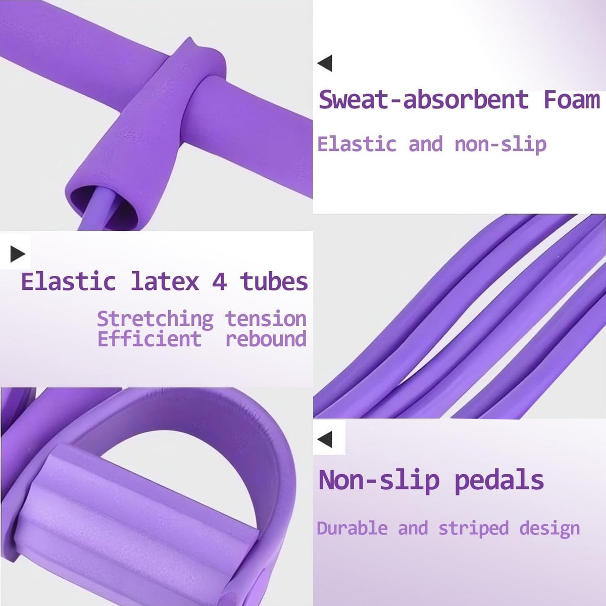 thumbnail: Fitnesskoord Weerstandsband – 6 Buizen, Multifunctioneel Elastiek | Voor Thuis Training Armen, Buik, Benen