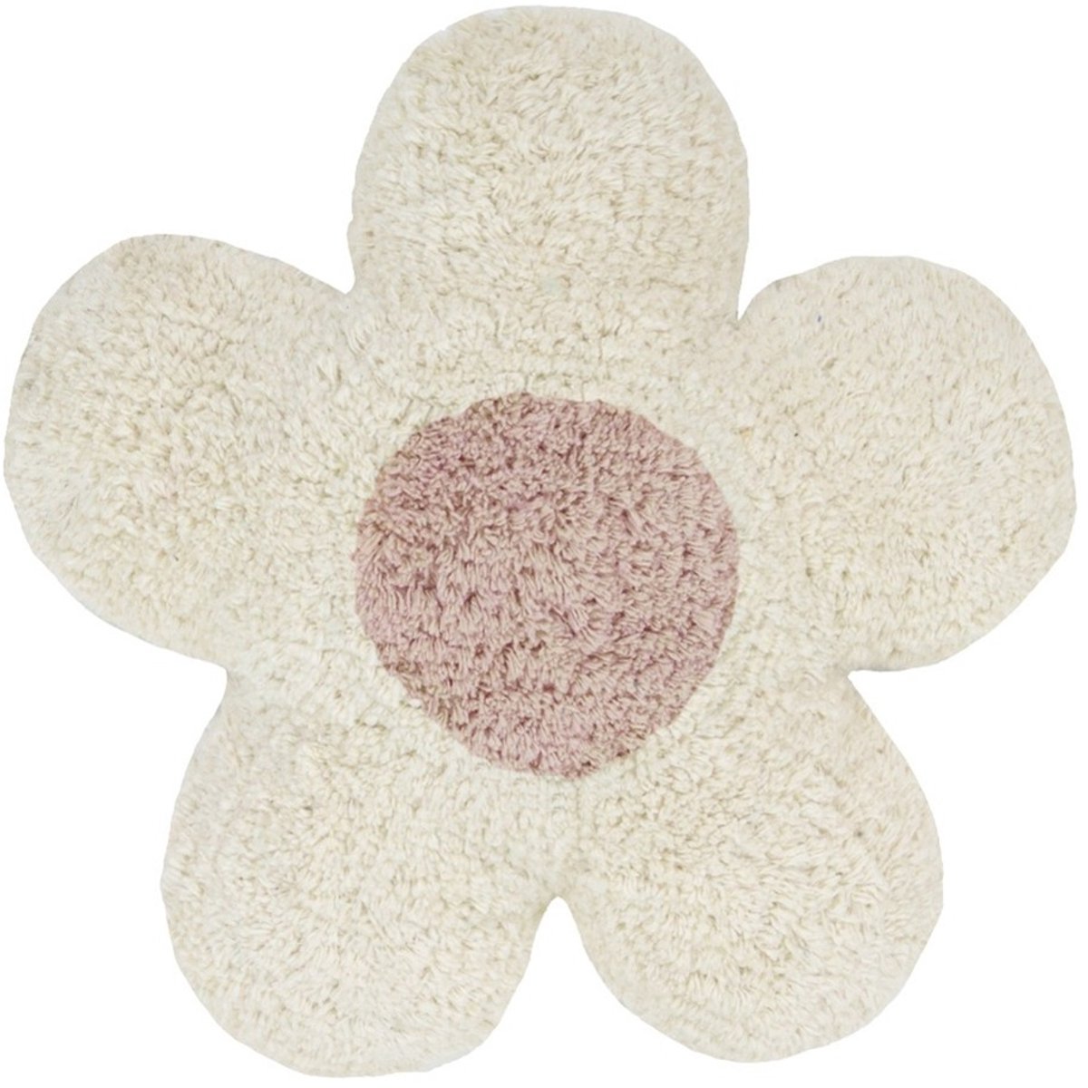Puck Flower Kussen - White / Pink