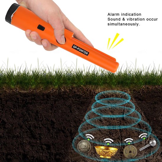 Détecteur de métaux portable, -2°C - 70°C Pinpointer de recherche en ou