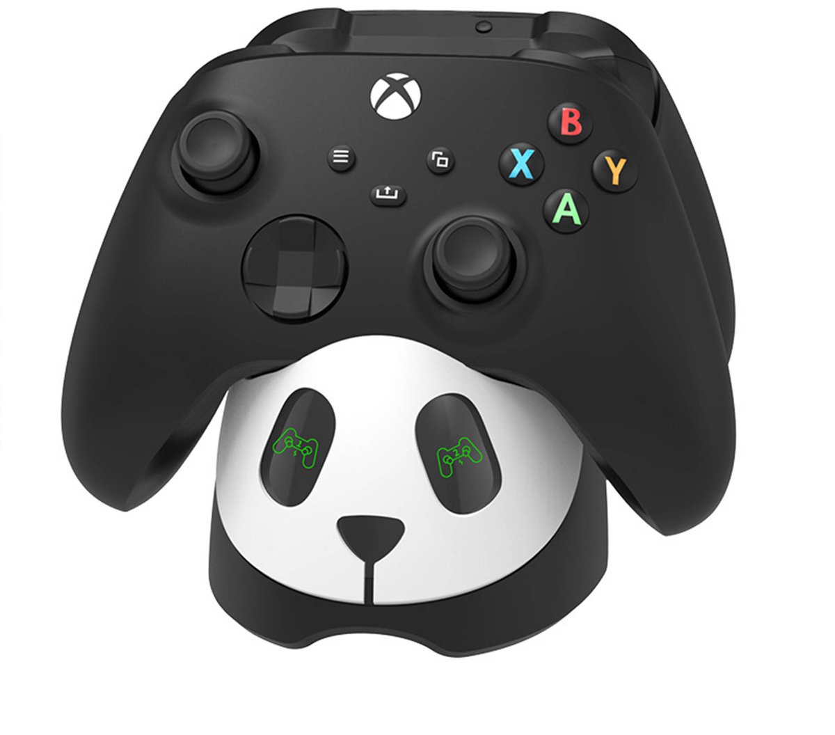 NAXSIR Xbox Oplaadstation - Dubbele Batterijen - Snel Opladen - Panda-ontwerp - Compatibel met Series X/S & One