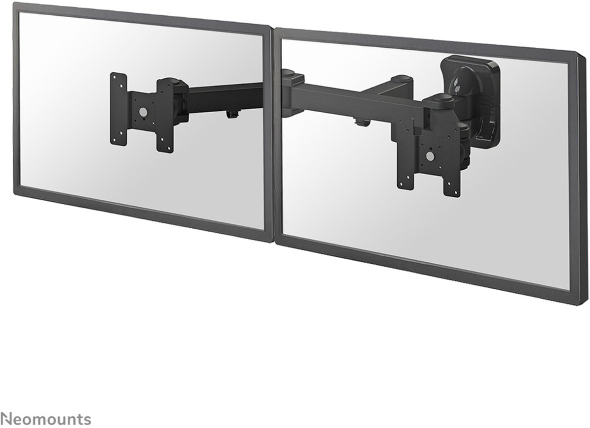 Neomounts by Newstar FPMA-W960D Monitor-wandbeugel 2-voudig 25,4 cm (10) - 68,6 cm (27) Kantelbaar, Zwenkbaar